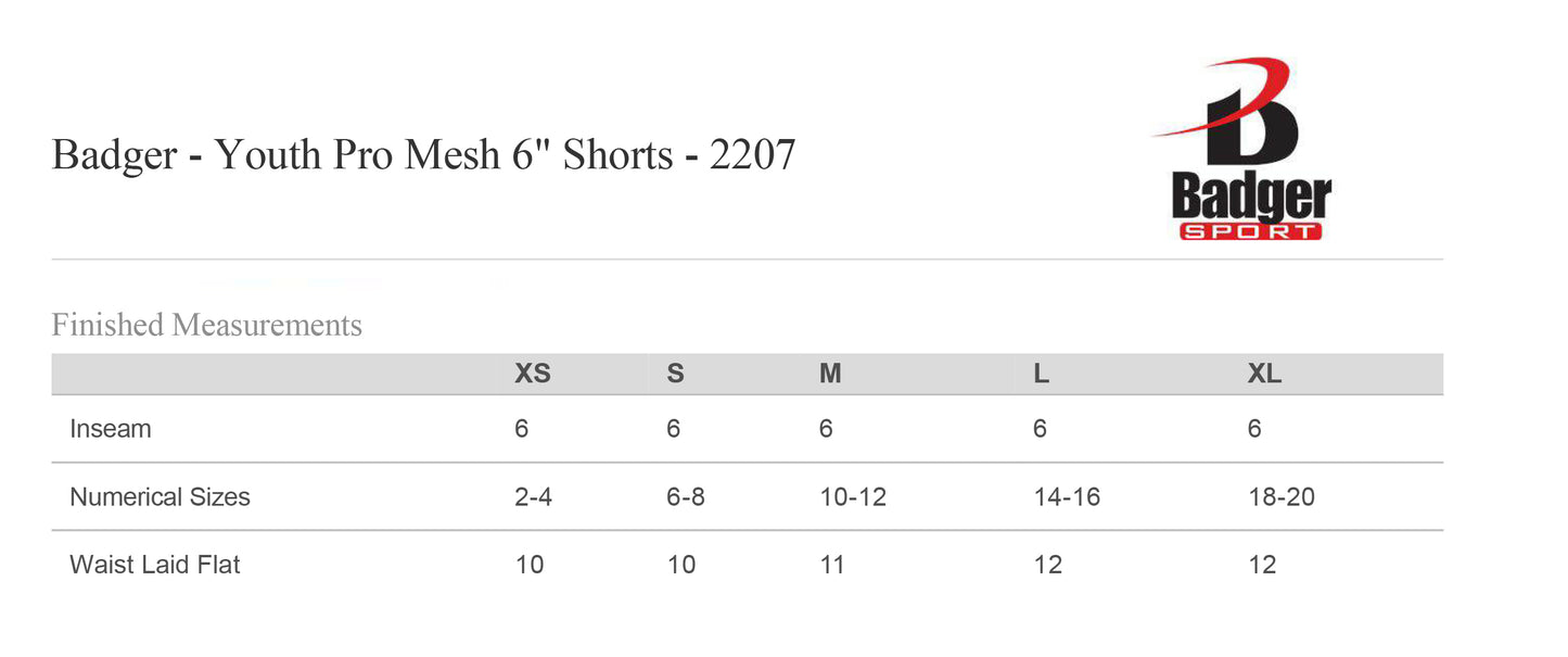 Youth PE Uniform Shorts